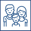 Icon for financial support for young and old